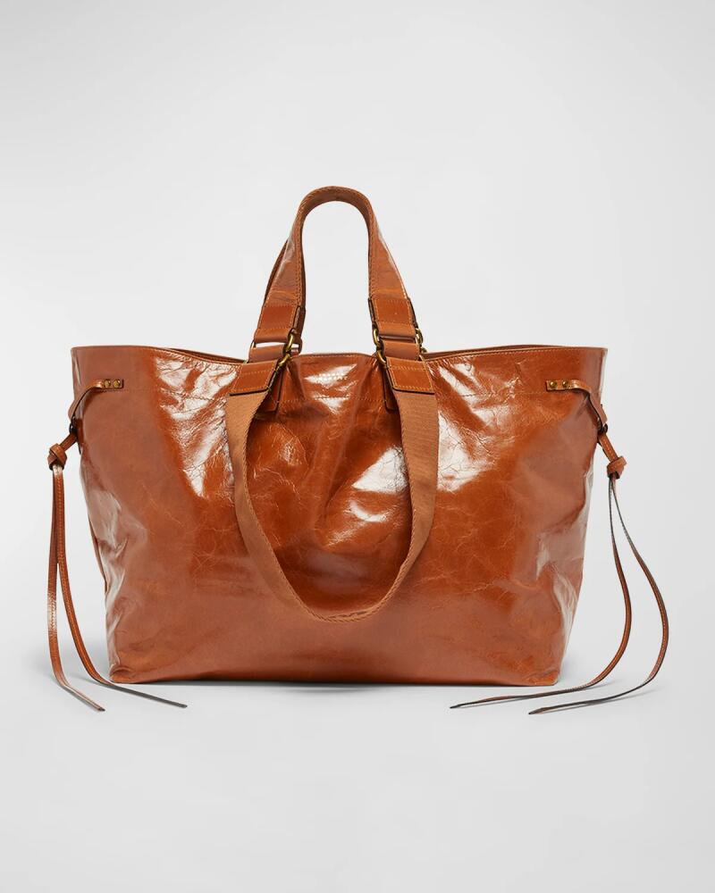 Isabel Marant Wardy Double-Handle Leather Tote Bag Cover