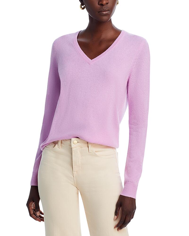 C by Bloomingdale's V-Neck Cashmere Sweater - Exclusive Cover