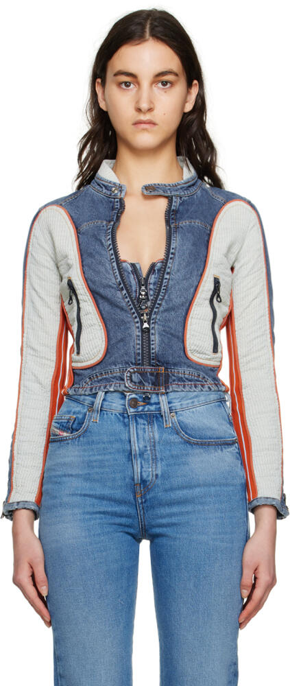 Diesel Blue De-Light-S Denim Jacket Cover