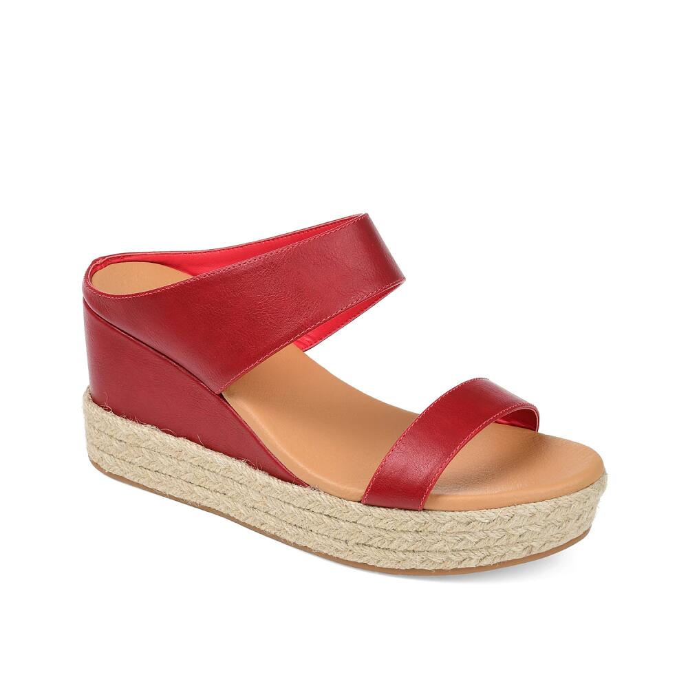 Journee Collection Alissa Espadrille Wedge Sandal | Women's | Red Cover