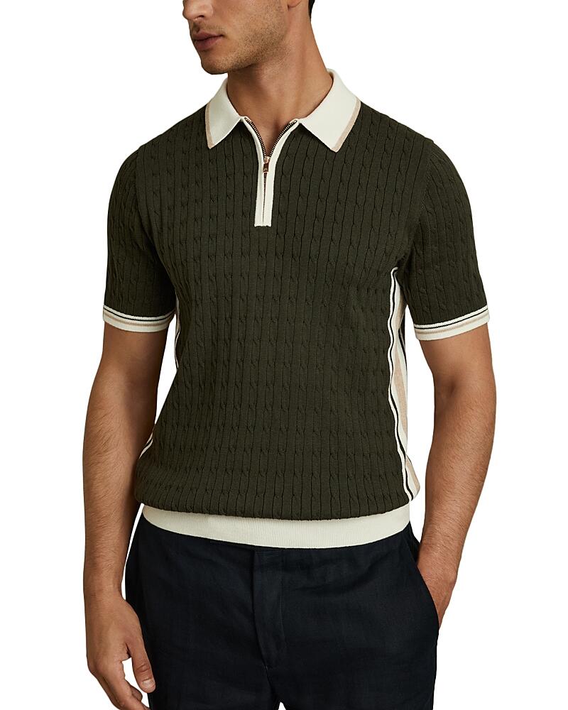 Reiss Pulse Quarter Zip Polo Shirt Cover