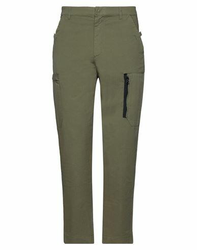 Pence Man Pants Military green Cotton, Elastane Cover