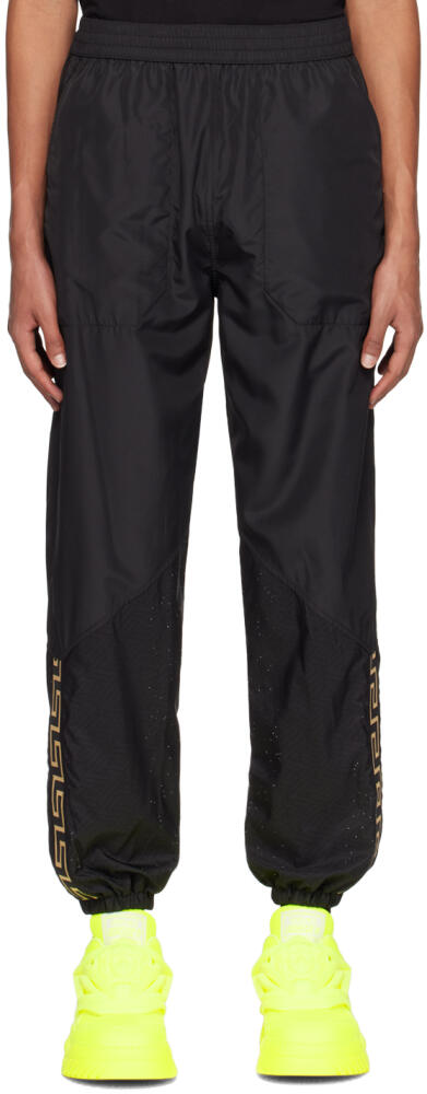 Versace Underwear Black Greca Lounge Pants Cover