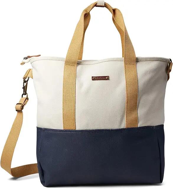 L.L.Bean Nor'Easter Tote Bag (Classic Navy/Cream/Canyon Khaki) Bags Cover