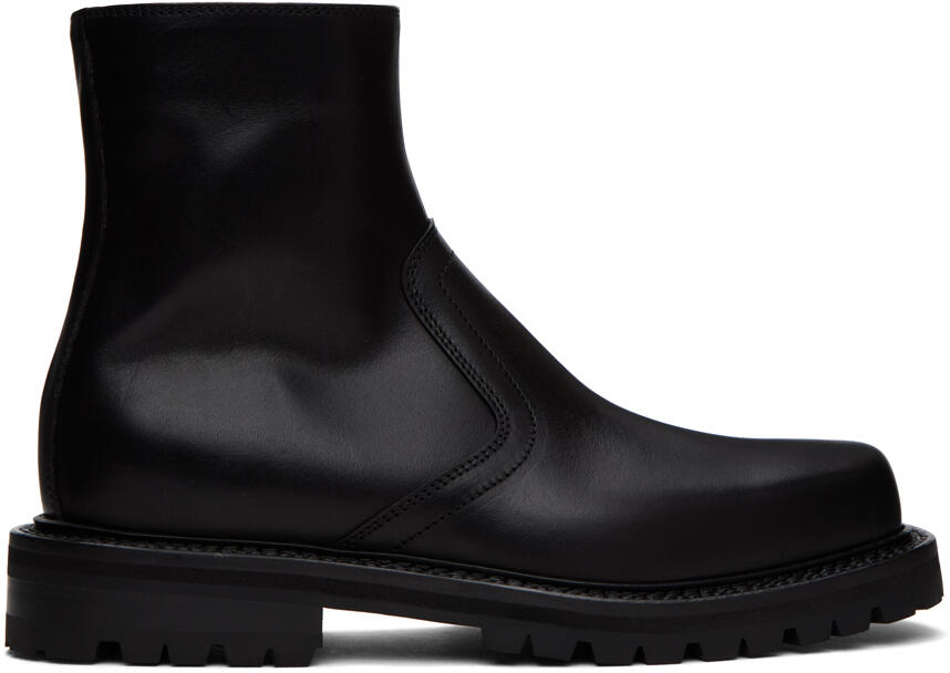 Dries Van Noten Black Zip Boots Cover