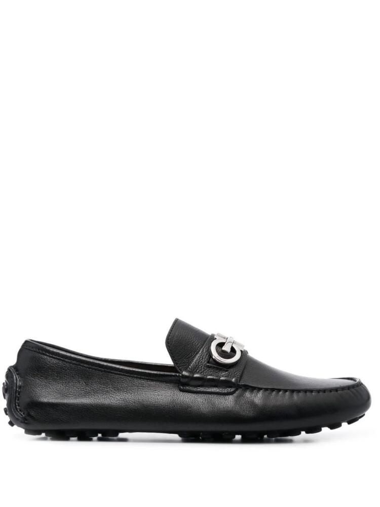 Ferragamo Gancini-detail driver shoes - Black Cover