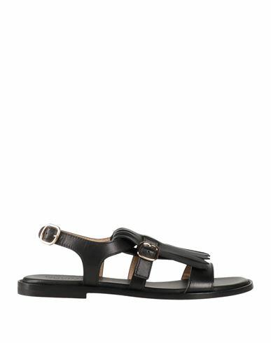 Doucal's Woman Sandals Black Leather Cover