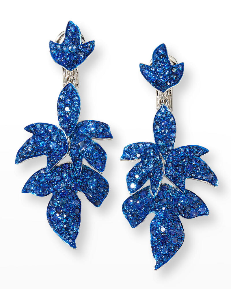 Graziela Gems Blue Sapphire Pave Dangle Earrings Cover