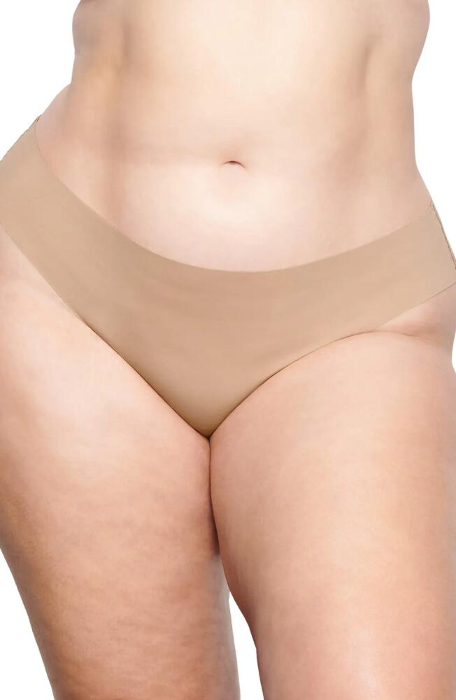 SKIMS Naked Cheeky Hipster Thong in Clay Cover