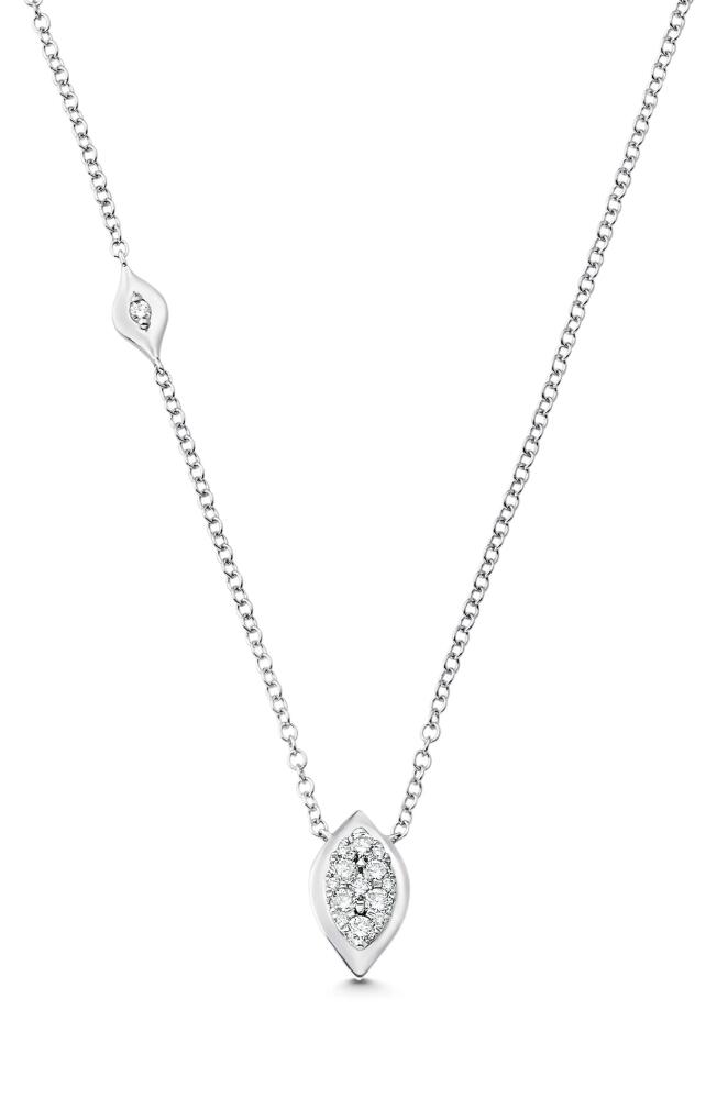 Sara Weinstock Reverie Marquise Diamond Pendant Necklace in 18K White Gold Cover