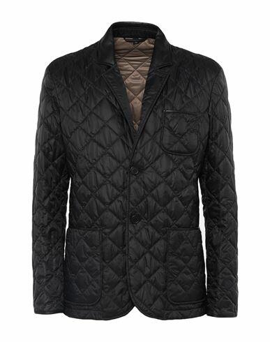 Dunhill Man Blazer Black Polyamide, Lambskin Cover