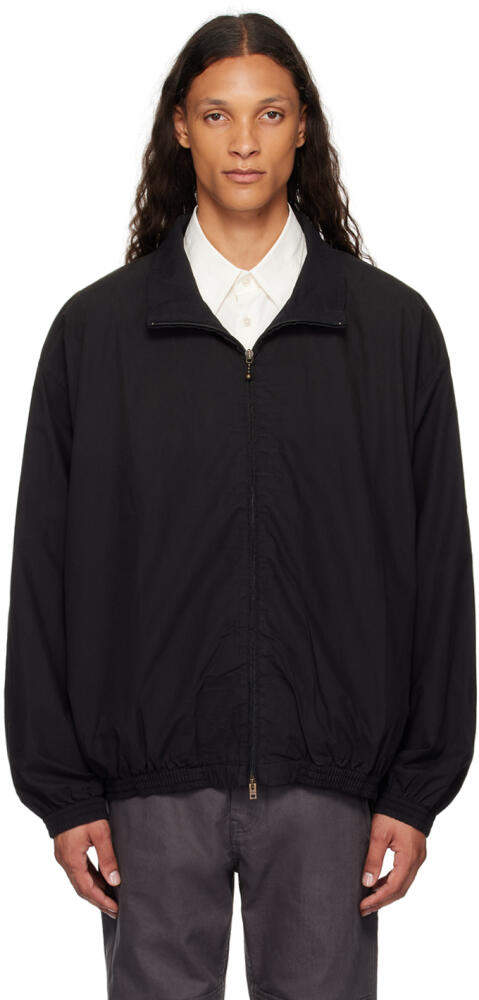 Acne Studios Black Printed Logo Zipper Jacket Cover