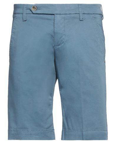 Entre Amis Man Shorts & Bermuda Shorts Slate blue Cotton, Elastane Cover