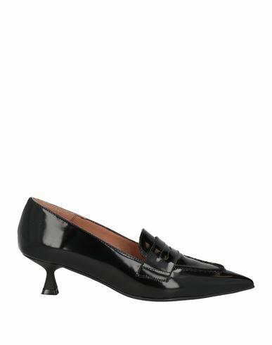 J. a.p. Jose Antonio Pereira Woman Loafers Black Leather Cover