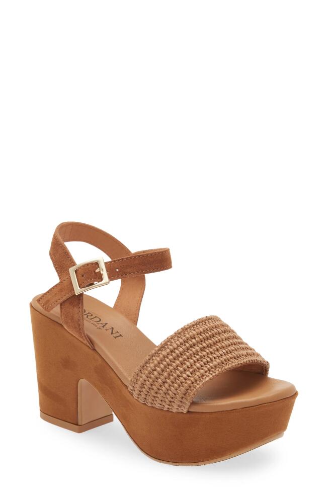 Cordani Liona Raffia Platform Sandal in Sint Cuoio Cover