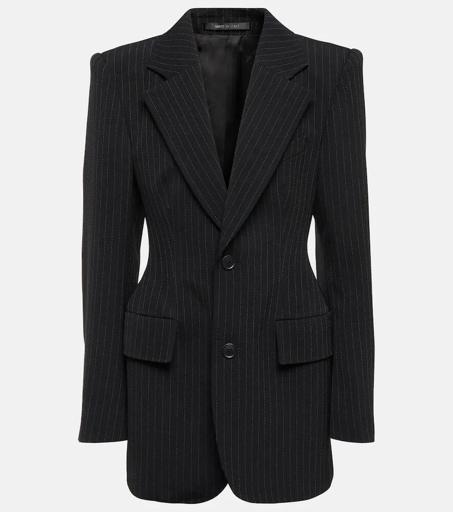 Balenciaga Hourglass chalk stripe wool blazer Cover