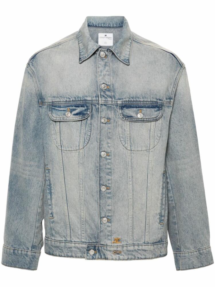 Courrèges Cocoon denim jacket - Blue Cover