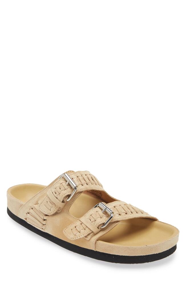 Isabel Marant Lennyo Suede Slide Sandal in Toffee Cover