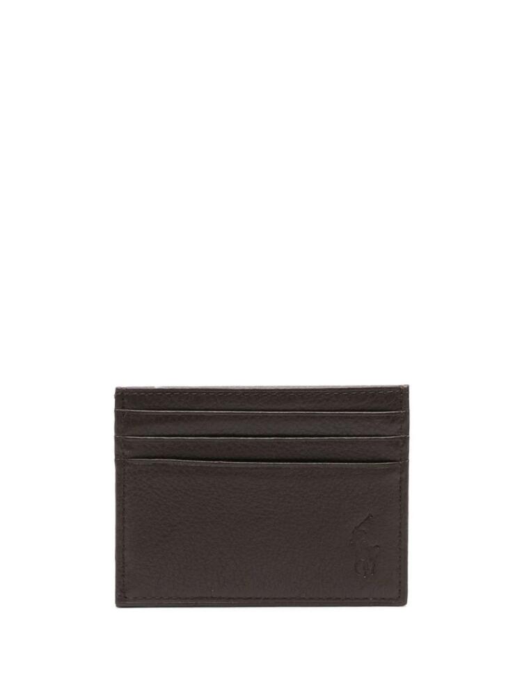 Polo Ralph Lauren Polo Pony-debossed leather cardholder - Brown Cover