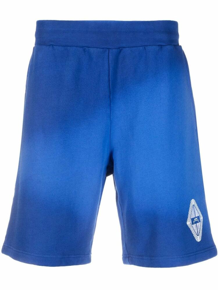 A-COLD-WALL* elasticated-waist track shorts - Blue Cover