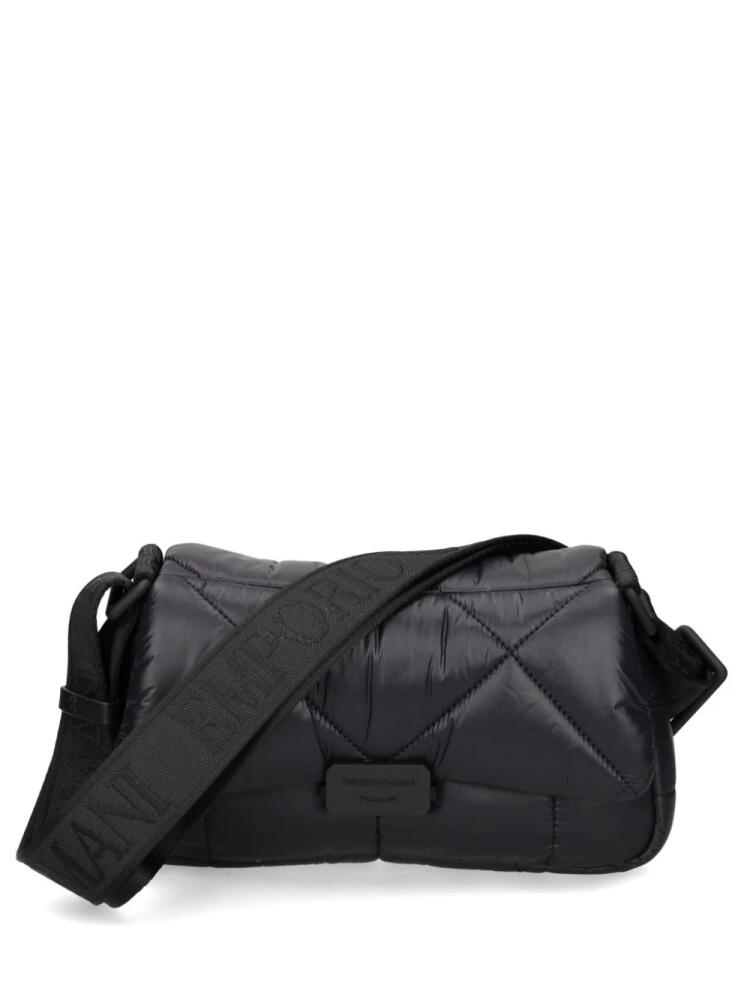 Emporio Armani quilted cross body bag - Black Cover