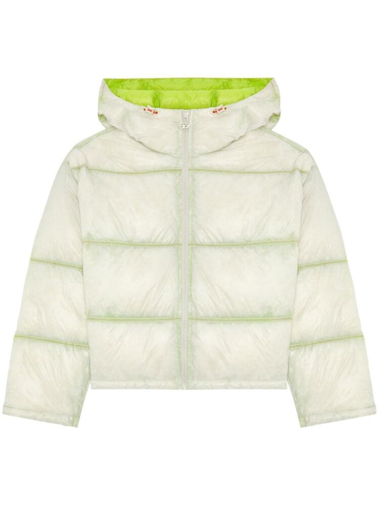 Diesel W-Birdy quilted puffer jacket - White Cover