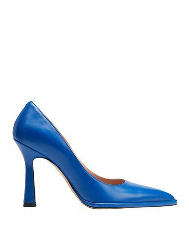 8 By Yoox Leather Pointed-toe Pumps Woman Pumps Bright blue Soft Leather Cover