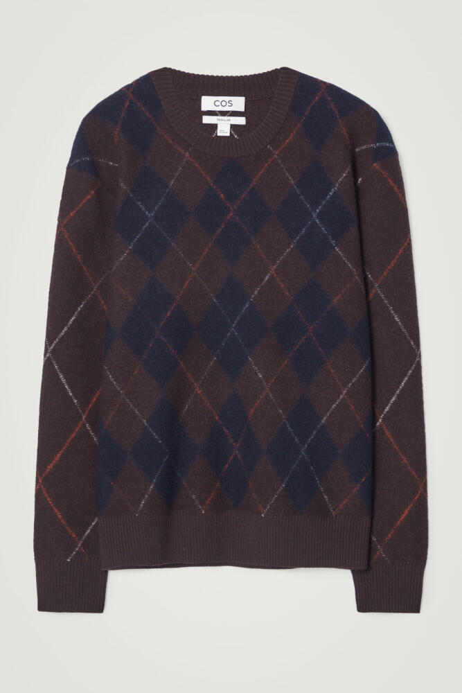 COS ARGYLE MERINO WOOL JUMPER Cover