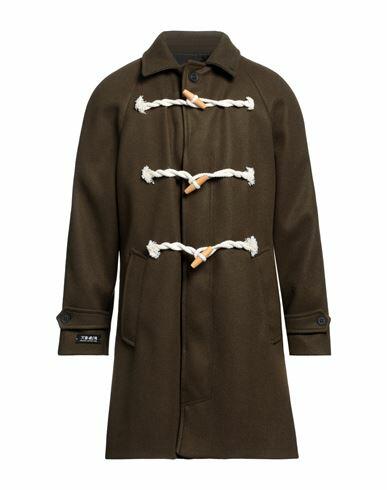 Berna Man Coat Military green Polyester Cover