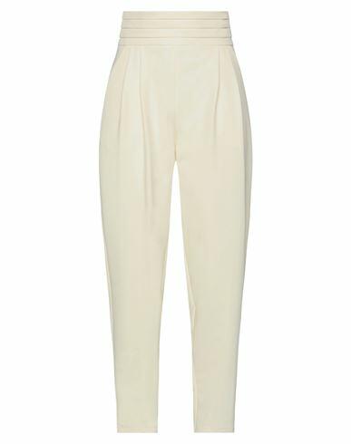 Actualee Woman Pants Ivory Polyester, Elastane Cover