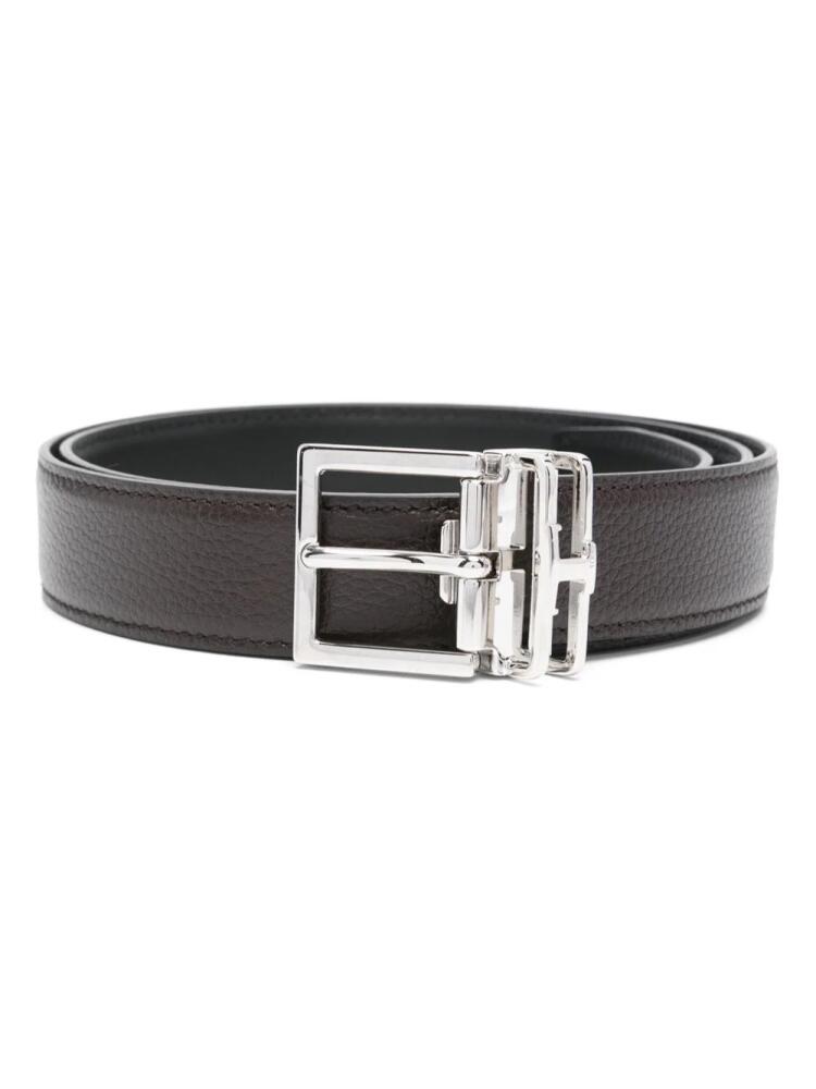 Tod's buckled leather belt - Brown Cover