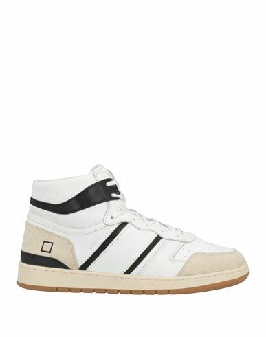 D. a.t. e. Man Sneakers White Soft Leather Cover