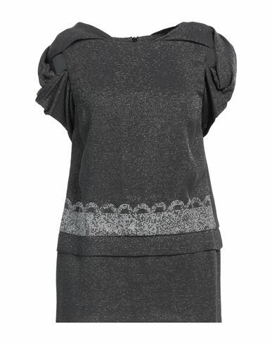 Byblos Woman Top Steel grey Viscose, Polyester, Polyamide Cover