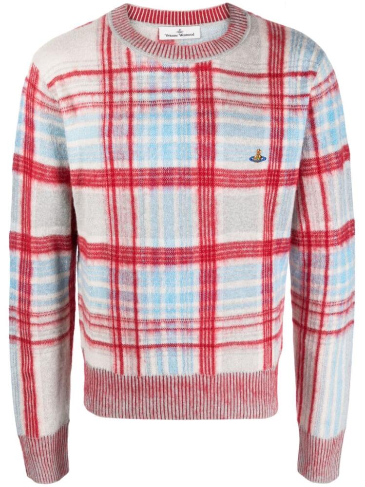 Vivienne Westwood Madras tartan-jacquard jumper - Red Cover