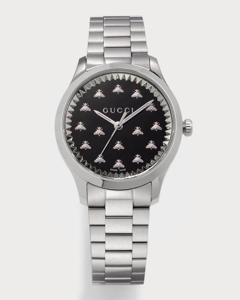 Gucci 32mm Onyx Bee Bracelet Watch Cover