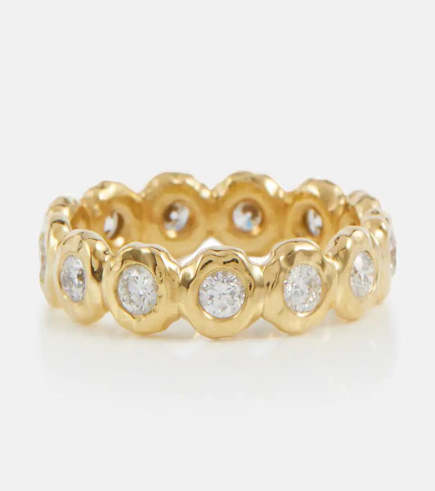 Octavia Elizabeth Nesting Gem 18kt gold eternity ring with diamonds Cover