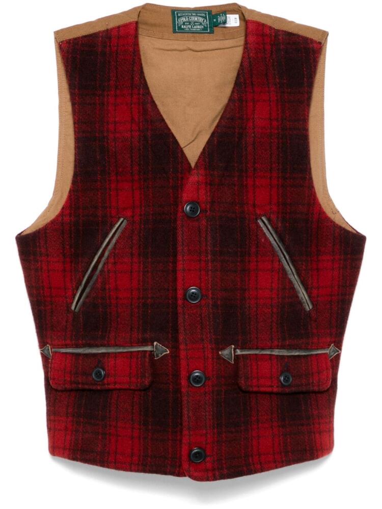 Polo Ralph Lauren checked vest - Red Cover