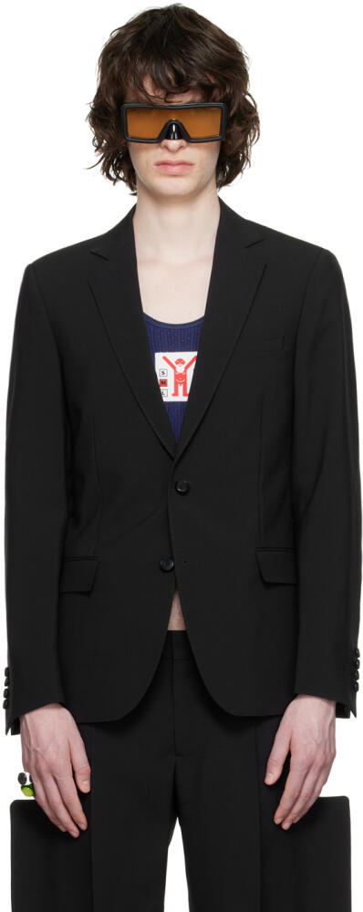 Walter Van Beirendonck Black Sharp Blazer Cover