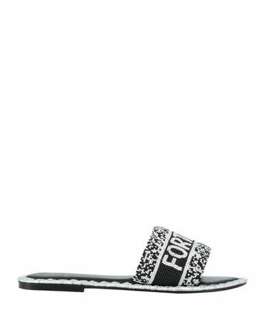 De Siena Woman Sandals Black Textile fibers Cover