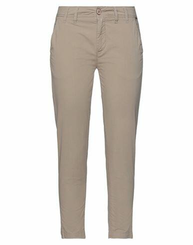 Teleria Zed Woman Pants Dove grey Cotton, Lycra Cover