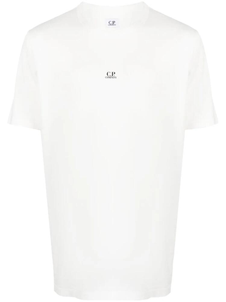 C.P. Company logo-print cotton T-shirt - White Cover