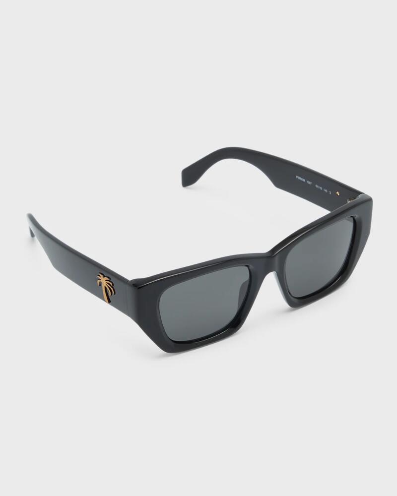 Palm Angels Men's Hinkley Acetate Square Sunglasses Cover