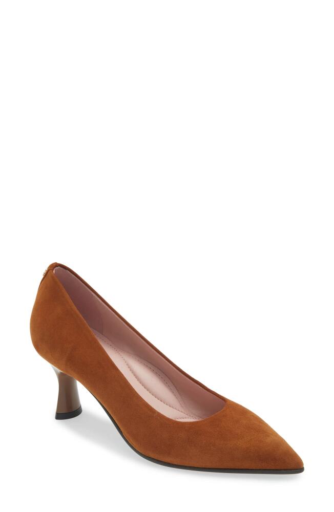 Naot Margot Pointed Toe Pump in Brown Suede Cover