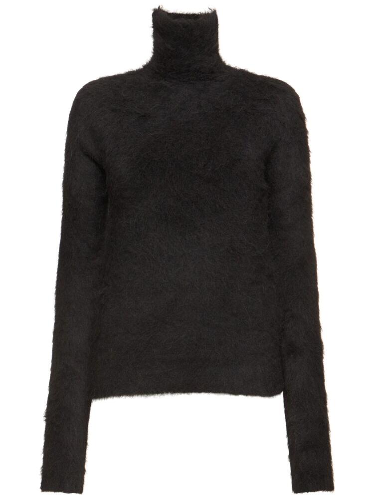 SPORTMAX Elgar Fluffy Alpaca Blend Knit Sweater Cover