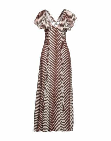 Soallure Woman Maxi dress Brown Viscose Cover