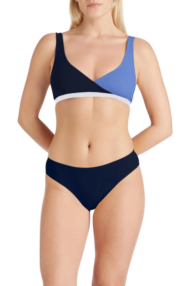 VALIMARE Carmel Color block Bikini Top in Navy Blue Cover