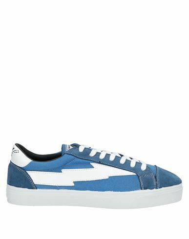 Sanyako Woman Sneakers Blue Textile fibers, Soft Leather Cover