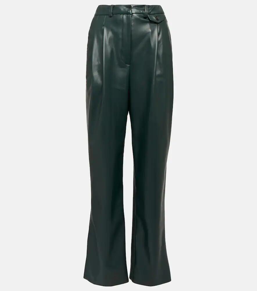 The Frankie Shop Pernille straight faux leather pants Cover