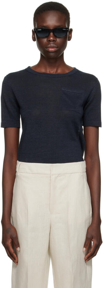 Max Mara Navy Novara T-Shirt Cover