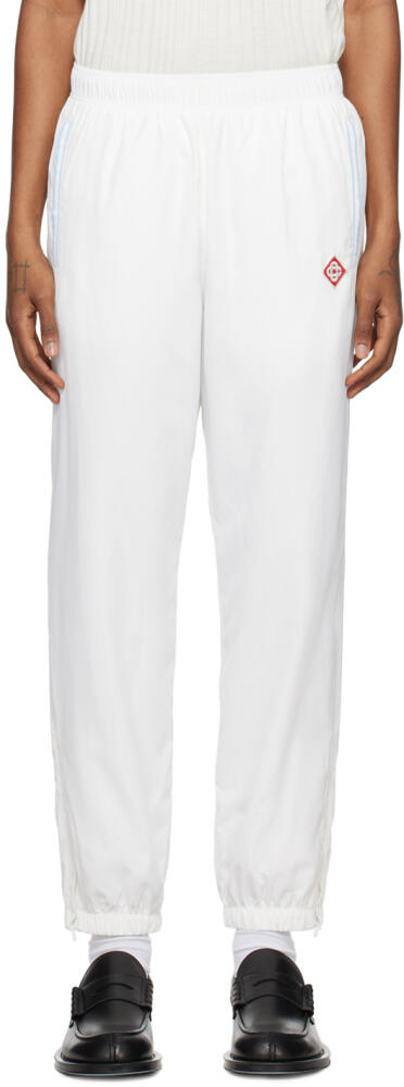 Casablanca White Drawstring Track Pants Cover